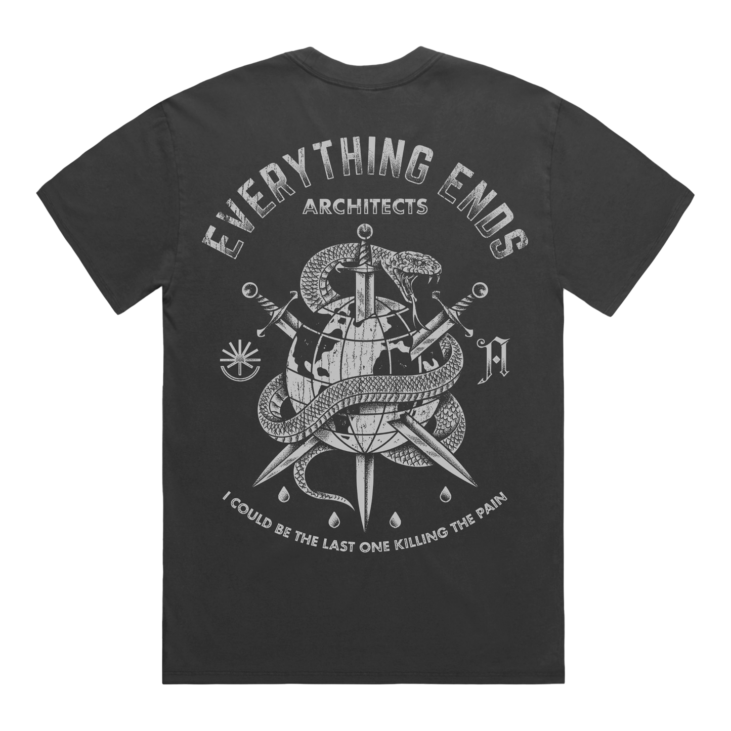 Everything Ends Globe Black T-Shirt