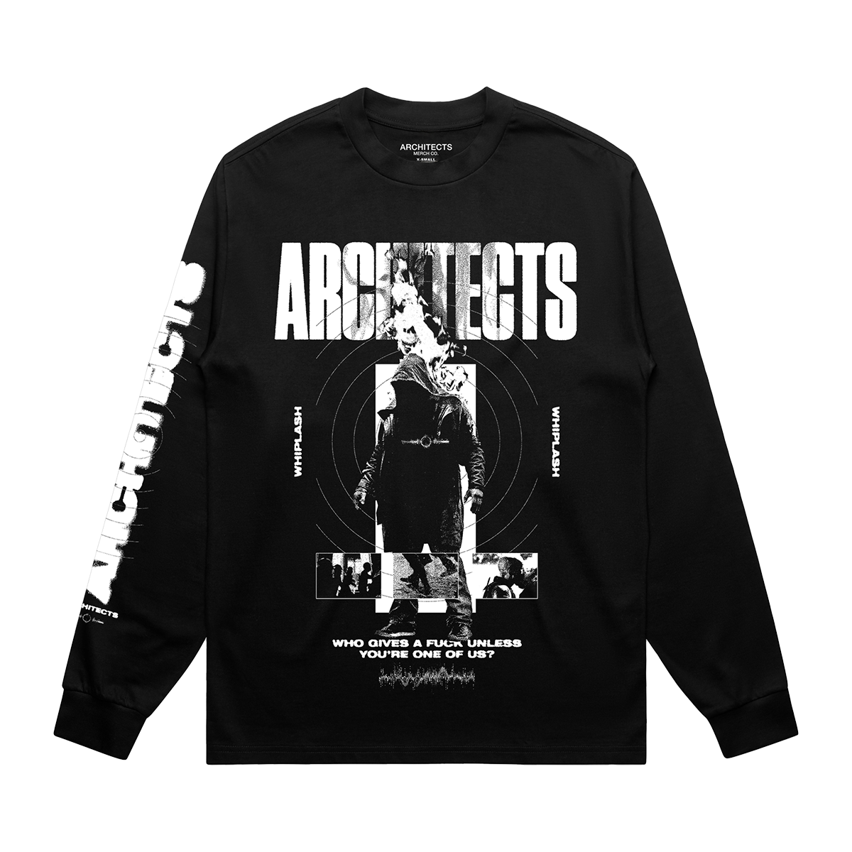 Whiplash Flame Black L/S T-shirt
