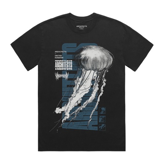 Jellyfish Faded Black T-shirt