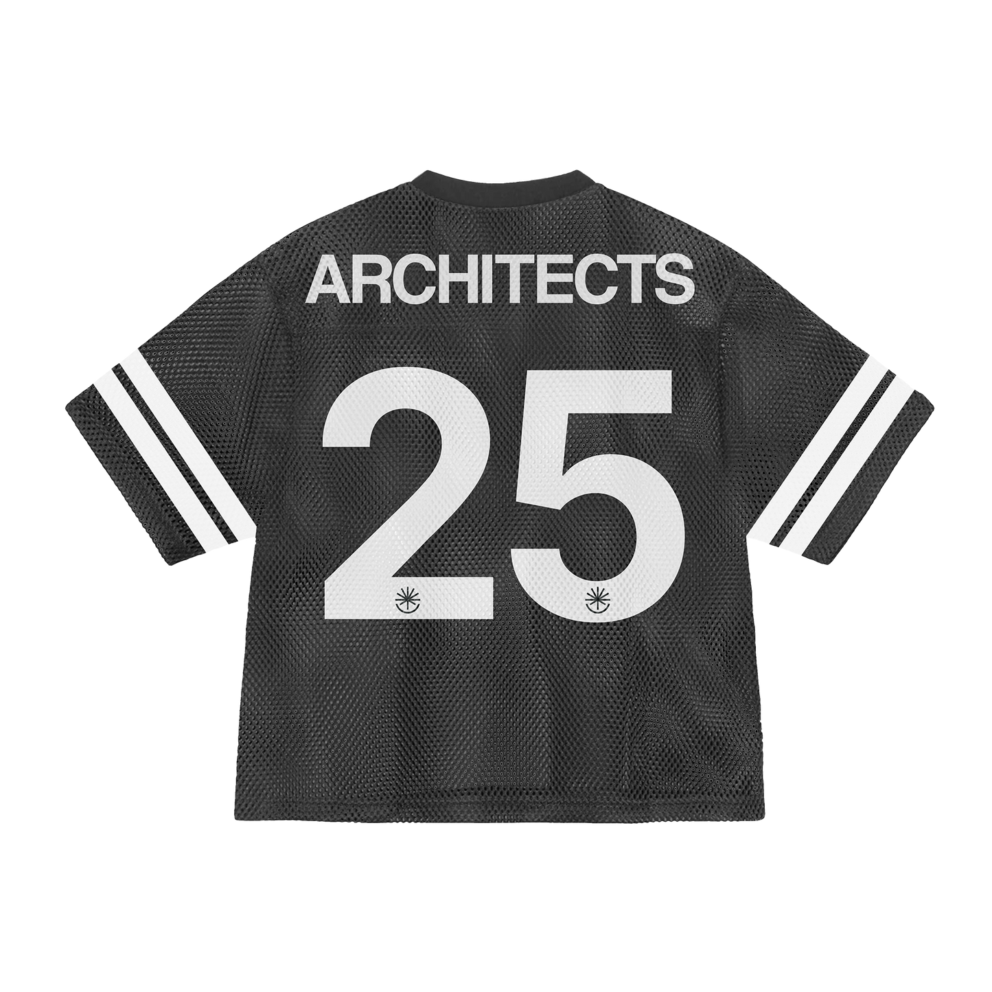 Black hockey jersey with 'ARCHITECTS' and number '25' across the back