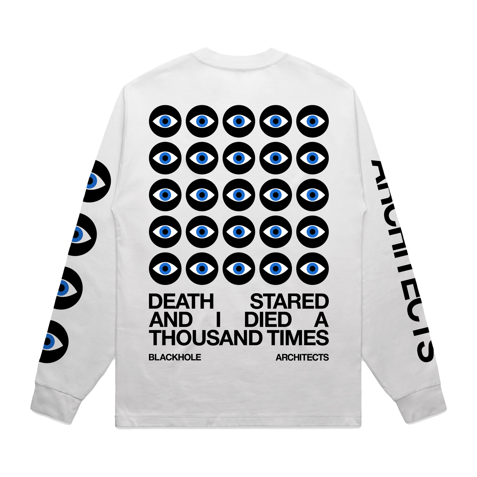 Architects Death Stared White Longsleeve T-Shirt