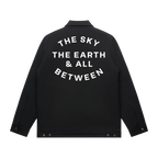 The Sky, The Earth Text Black Jacket