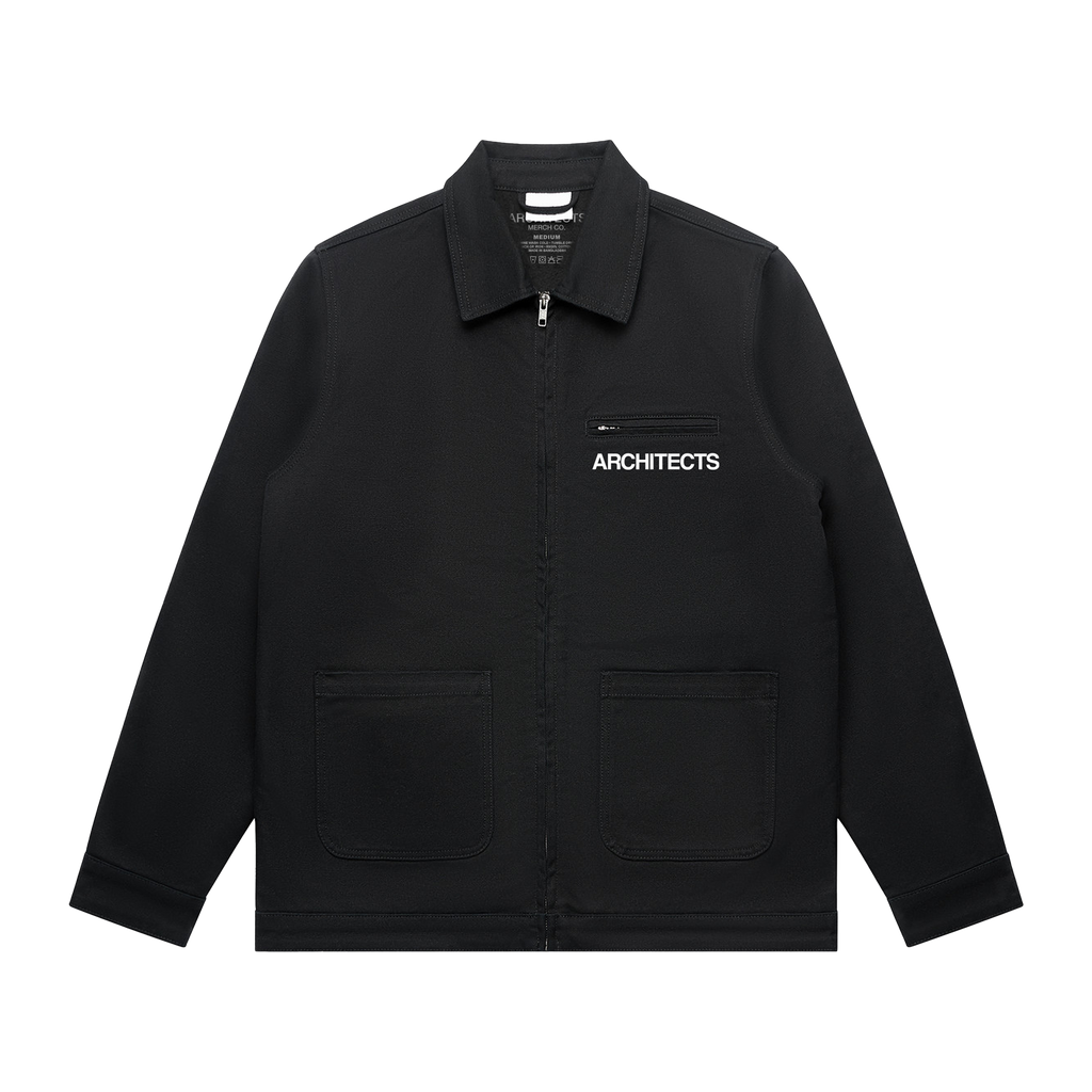 The Sky, The Earth Text Black Jacket