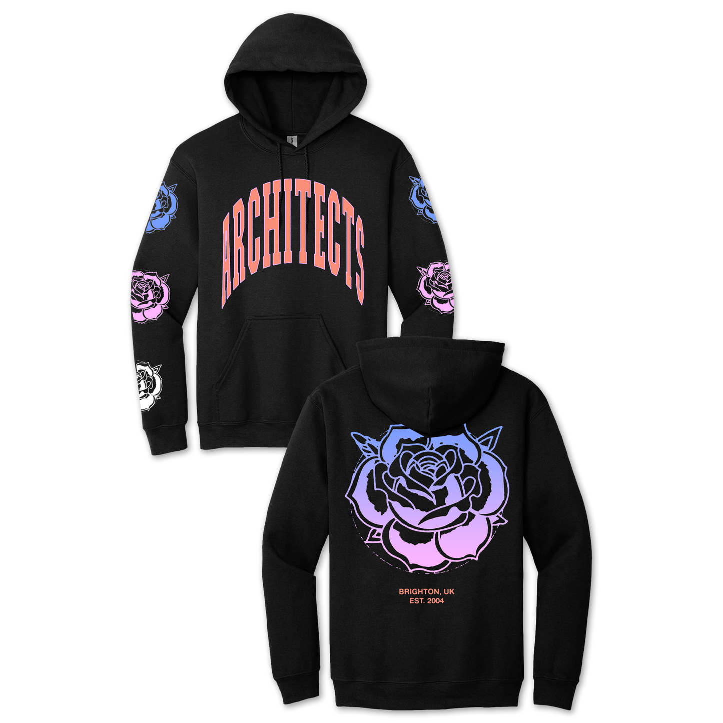 Rose (Black) Pullover Hoodie