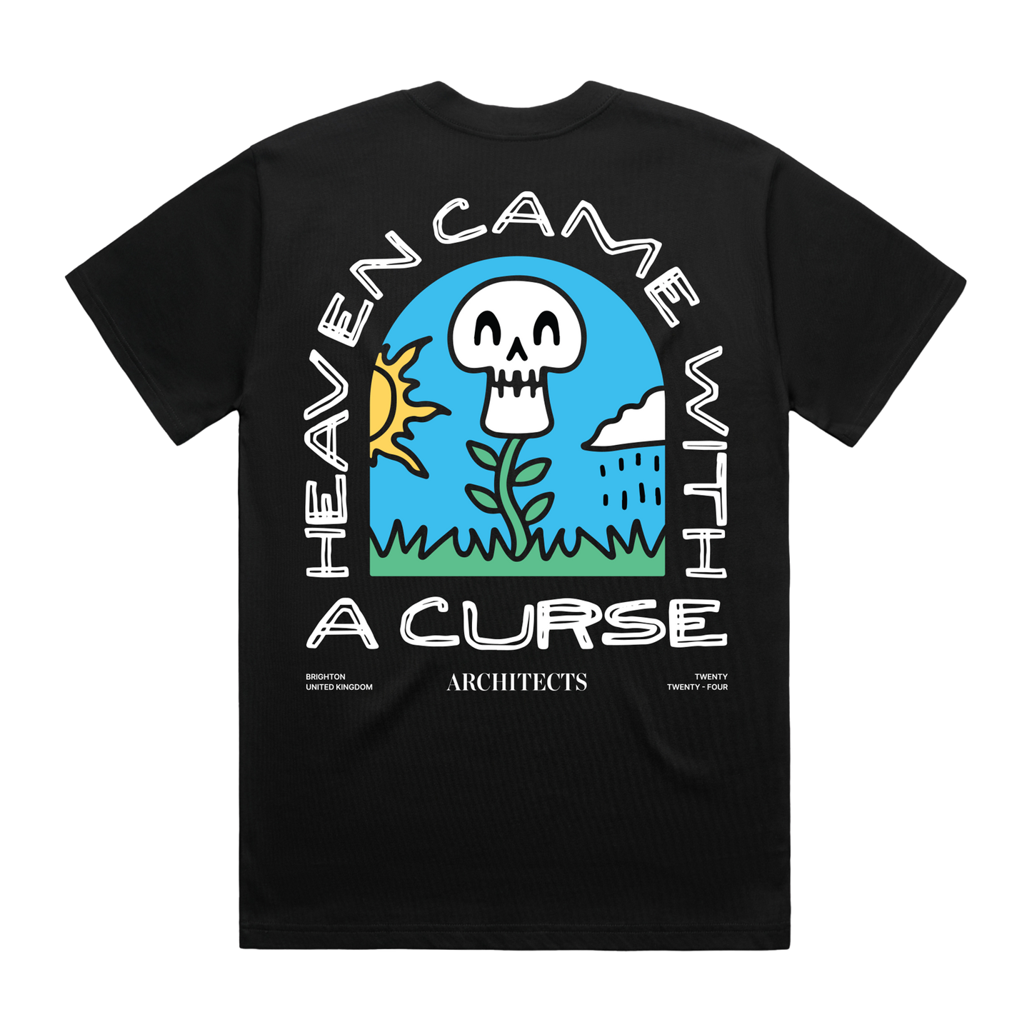 Heaven Came With A Curse (Black) T-shirt