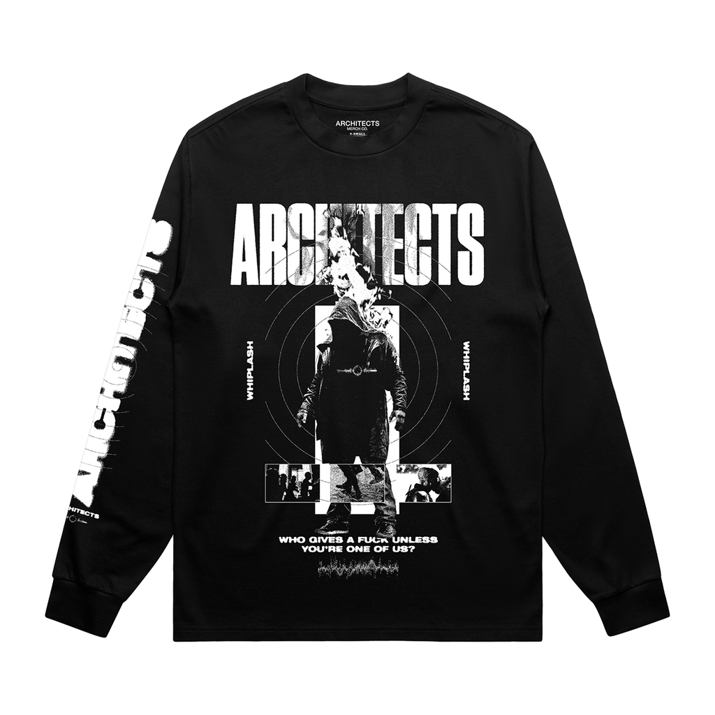Whiplash Flame Black L/S T-shirt