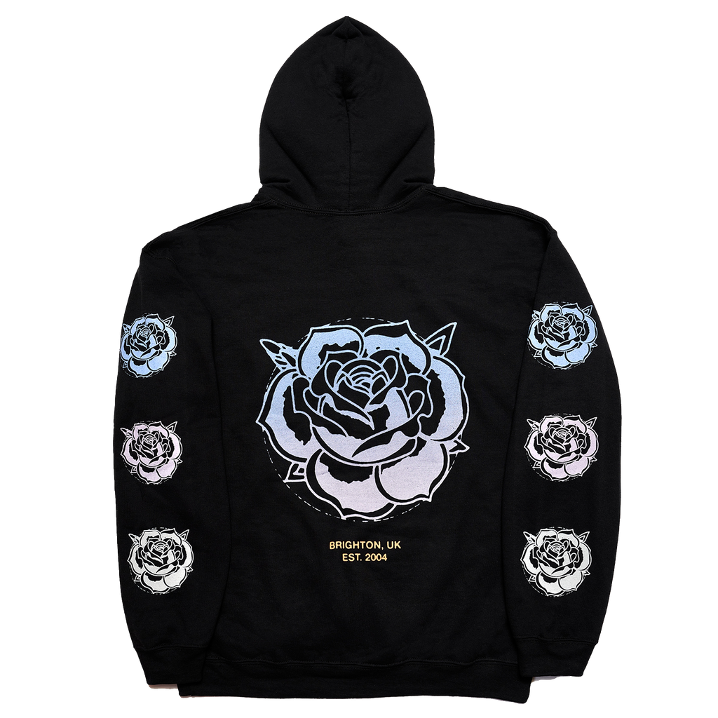 Rose (Black) Pullover Hoodie