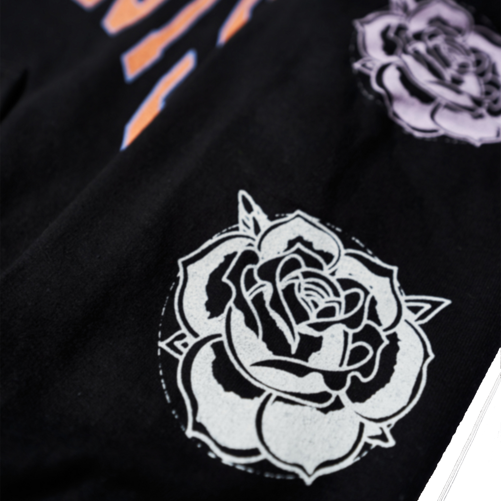 Rose (Black) Pullover Hoodie