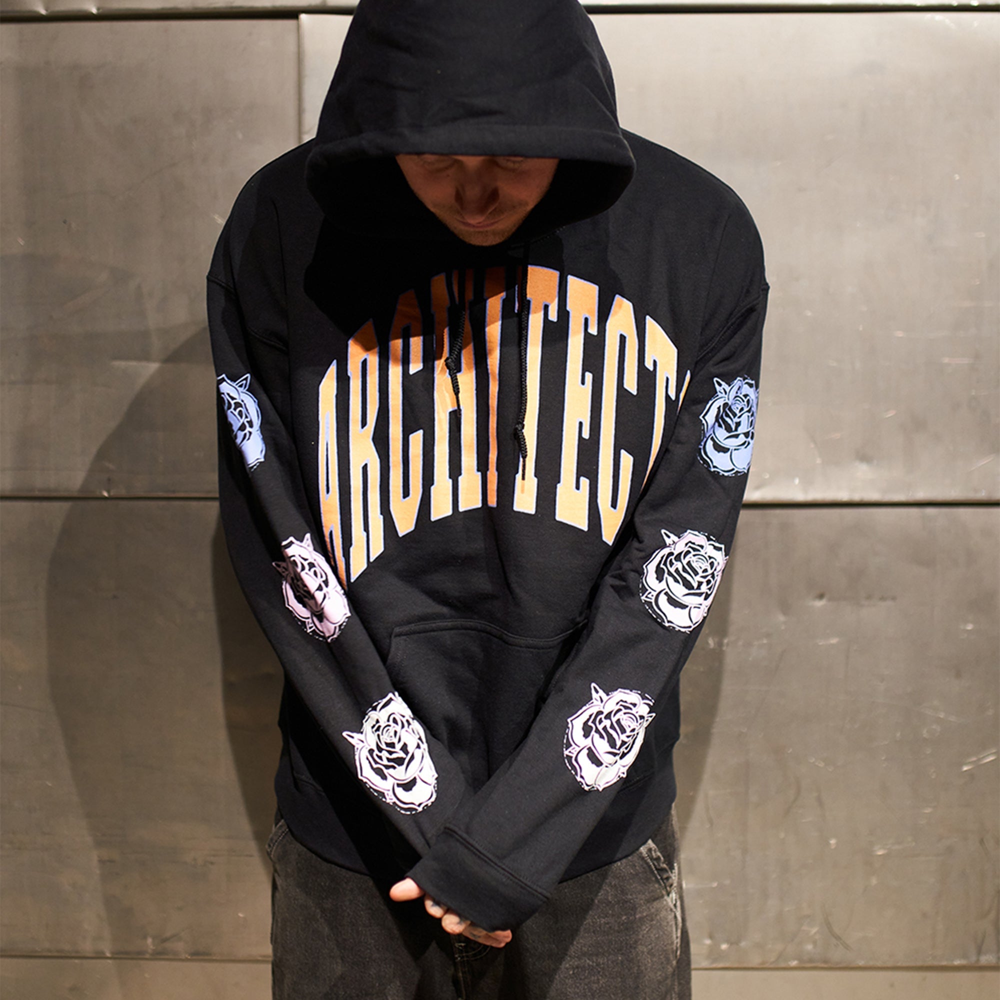 Rose (Black) Pullover Hoodie