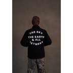 The Sky, The Earth Text Black Jacket