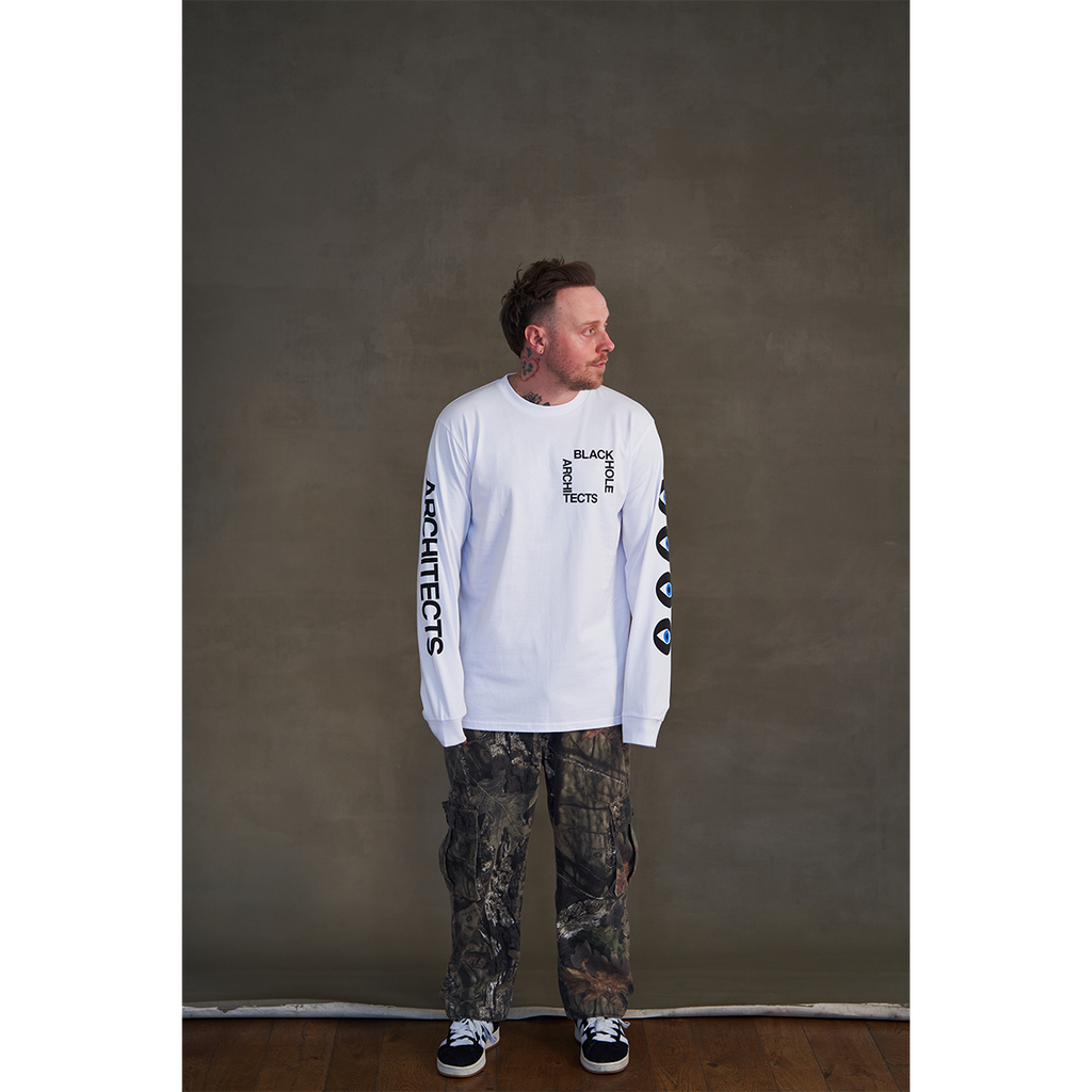 Architects Death Stared White Longsleeve T-Shirt