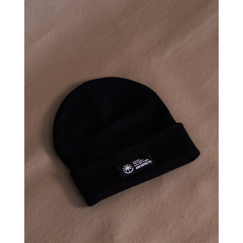 The Sky, The Earth Logo Black Beanie