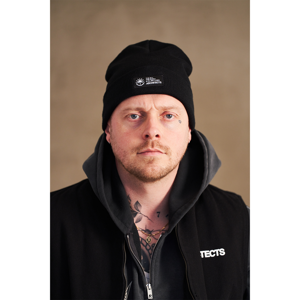The Sky, The Earth Logo Black Beanie